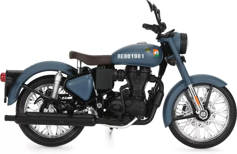 RE Classic 350 Scale Model- Airborne Blue - Motodrift