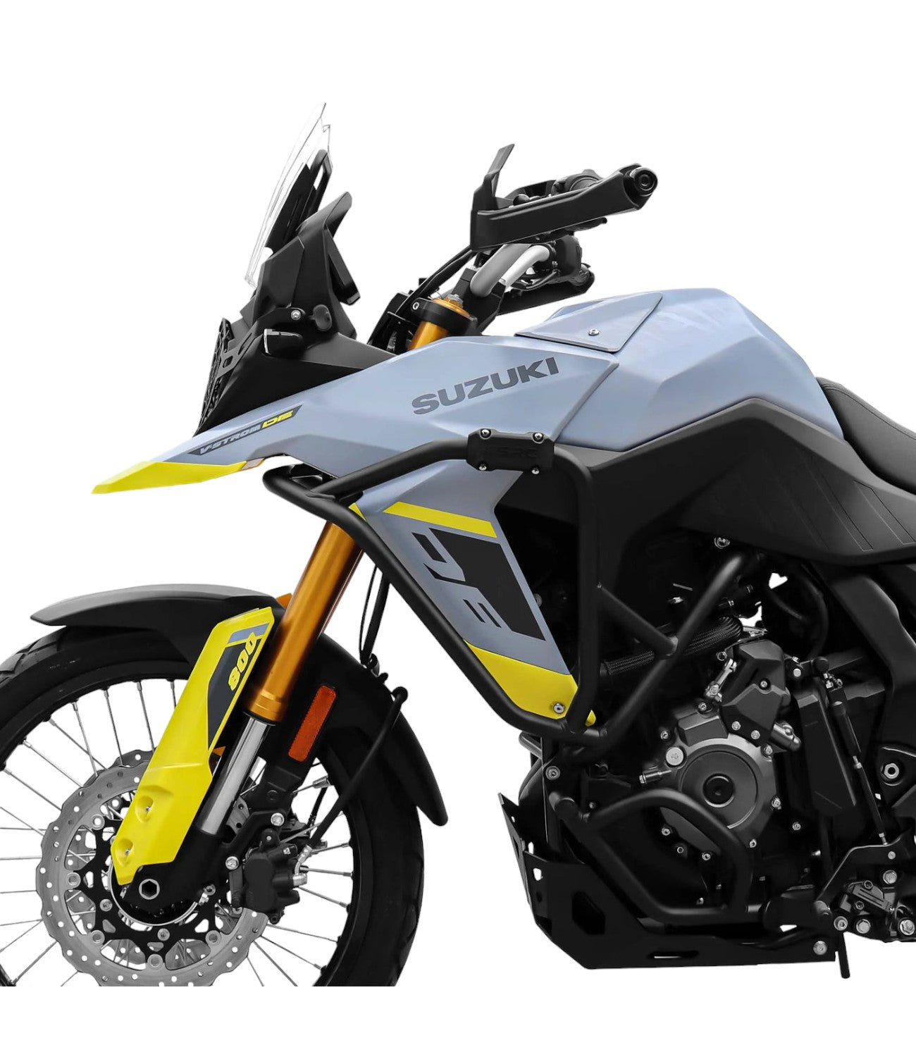 SRC Crash Bar Set for Suzuki V Strom 800DE - Black - Motodrift