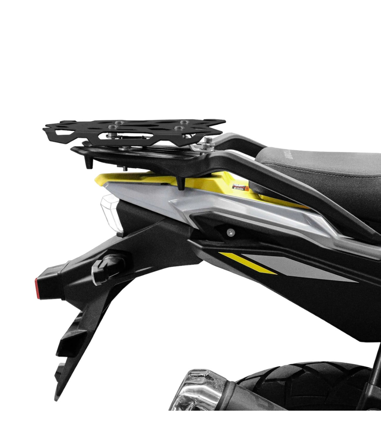 SRC Protective Aluminum Cargo Tail Rack (V2) For Suzuki V-Strom 800DE - Black - Motodrift