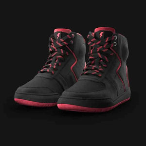 Clan Shoes SNKR Stealth Edition Black Red - Motodrift
