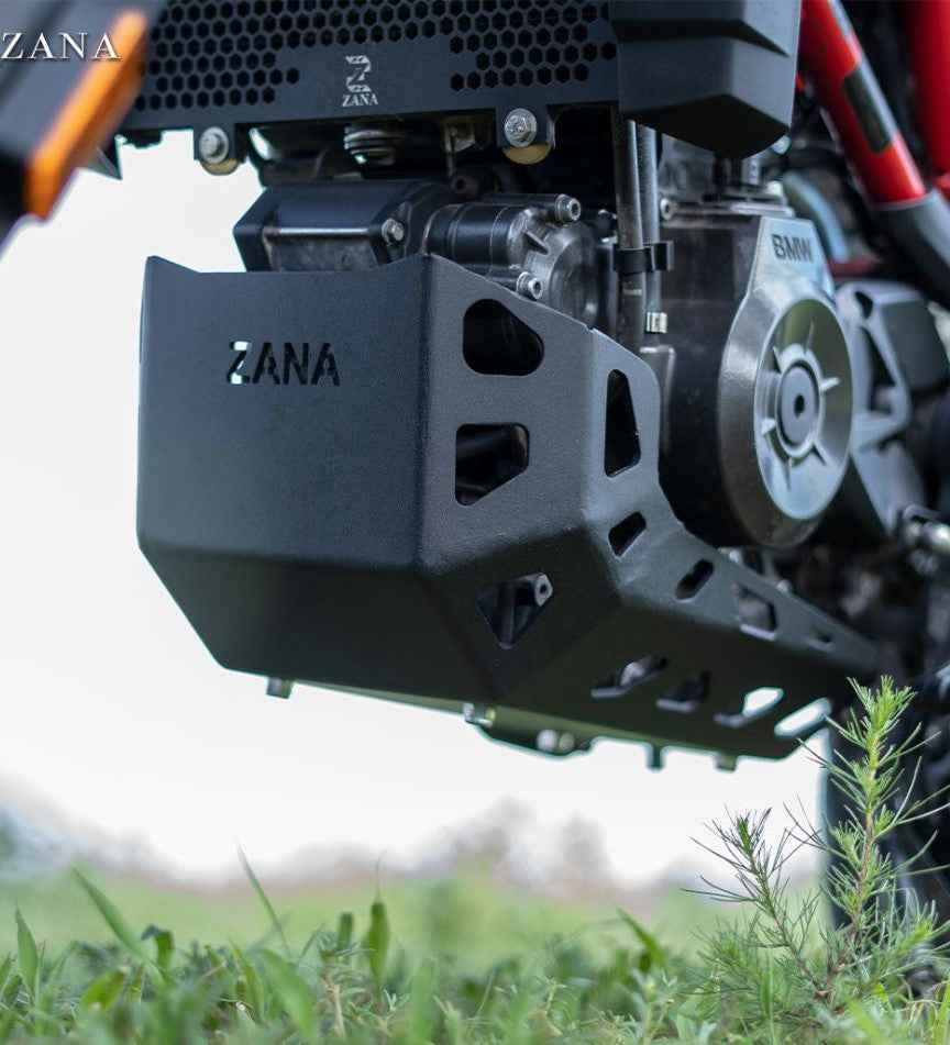 Zana BMW G310 GS Aluminum Sump Guard Black - Motodrift