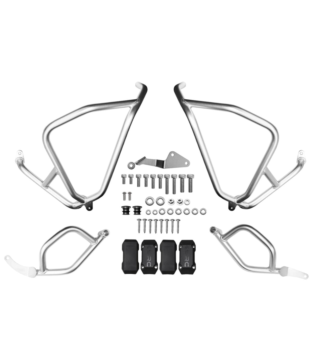 SRC Crash Bar Set for Suzuki V Strom 800DE - Silver (SS) - Motodrift