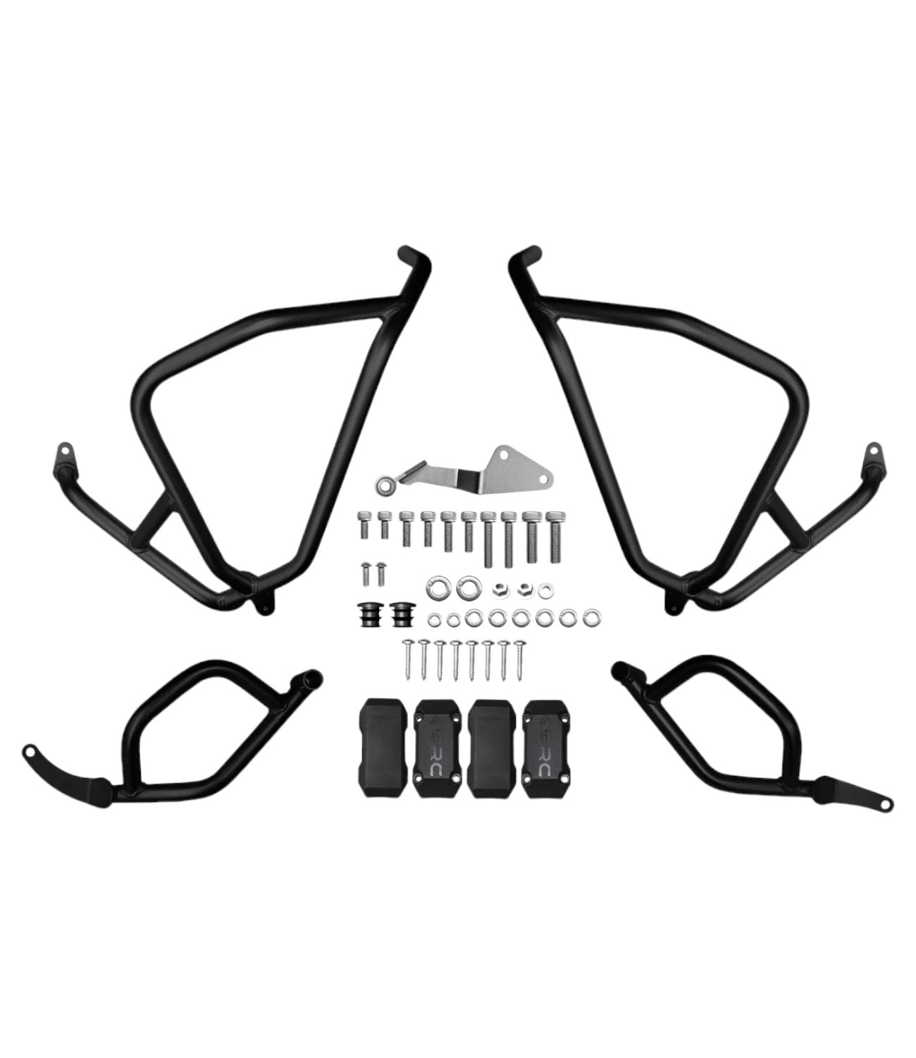 SRC Crash Bar Set for Suzuki V Strom 800DE - Black - Motodrift