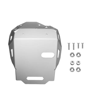 SRC Protective Aluminum Skid Plate For Suzuki V-Strom 800DE - Silver - Motodrift