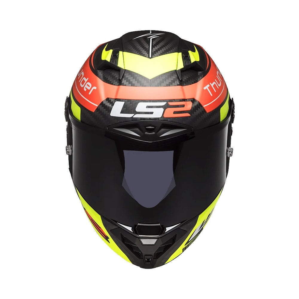 LS2 FF805 Thunder Attack Matt Red H-V Yellow-06 - Motodrift