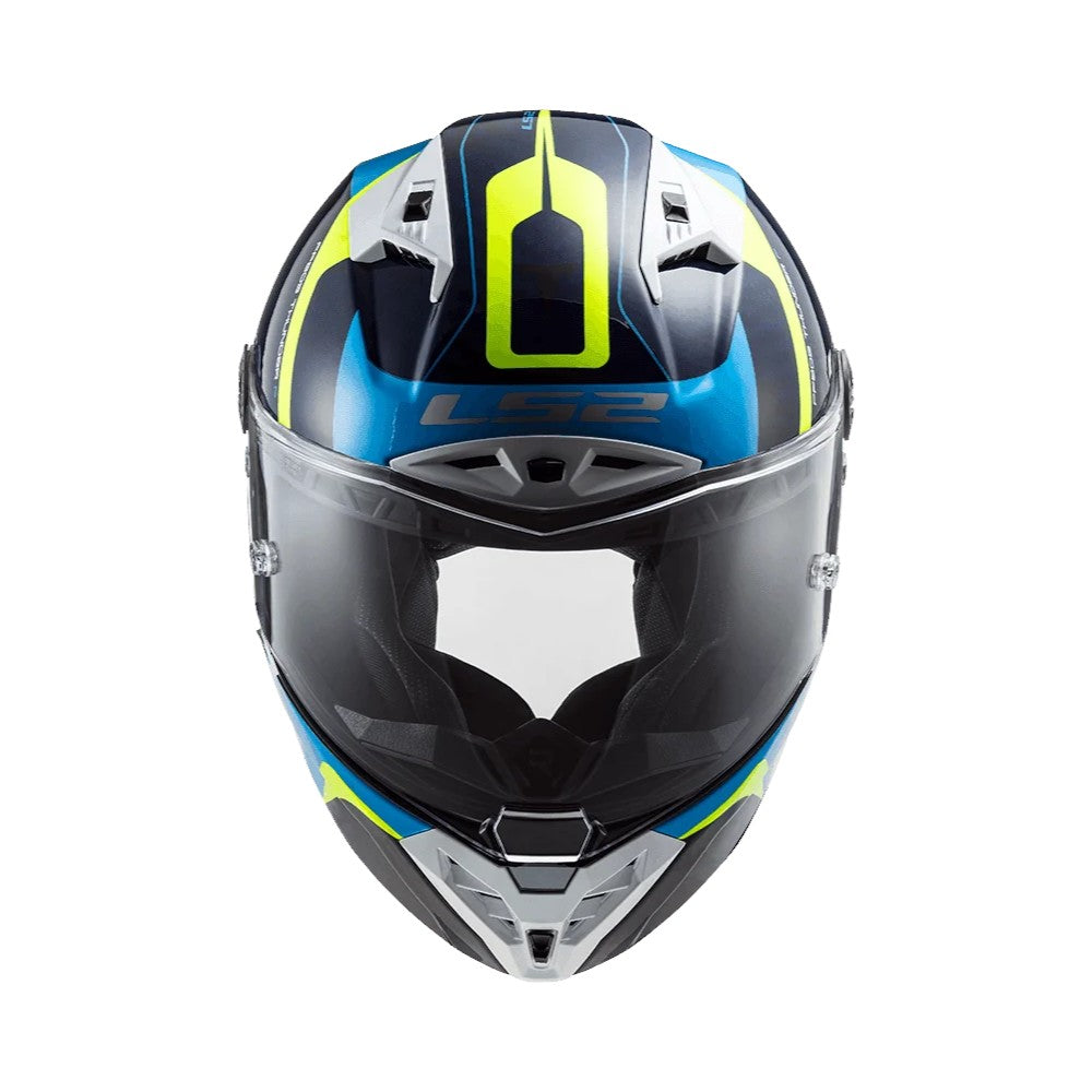 LS2 FF805 Thunder C Racing1 GL.Blue H-V Yellow-06 - Motodrift