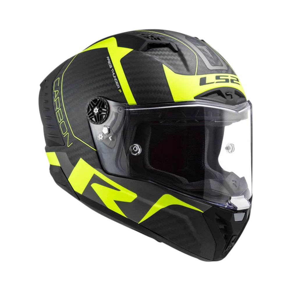 LS2 FF805 Thunder Carbon Racing1 Matt H-V Yellow-06 - Motodrift