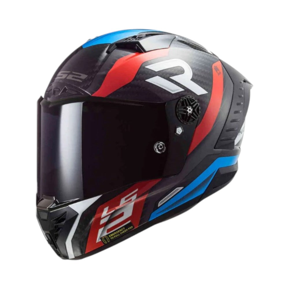LS2 FF805 Thunder Carbon Supra Red Blue-06 - Motodrift