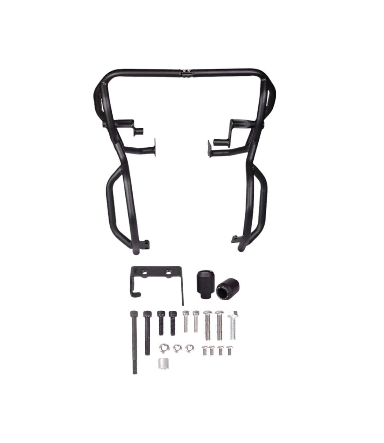 LCB Bazooka Crash Guard With Slider For Royal Enfield Himalayan 450 (Black) - Motodrift