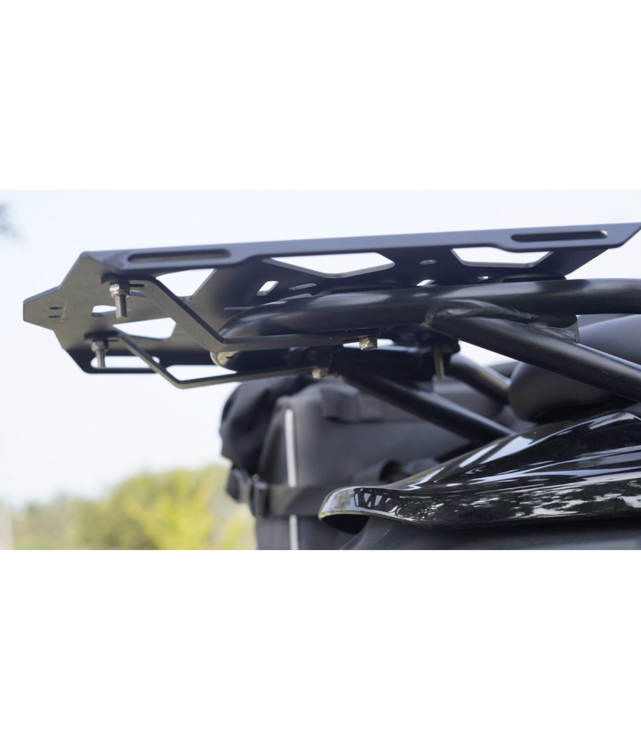 Carbon Racing Wider Top Rack with Load Balancer For Royal Enfield Himalayan 450 - Motodrift