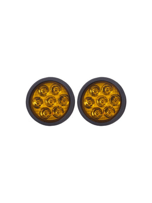 HJG 7 LED Round Fog Light - 70 Watts - Motodrift