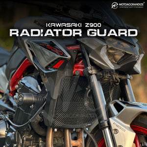Motoaggrandize Radiator guard for Kawasaki Z900 - Motodrift