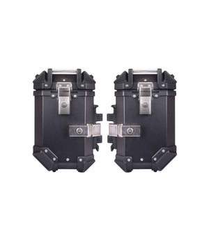 SET Of 3 Combo Of JB Premium Black Top Box + JB Premium Black Panniers - Motodrift