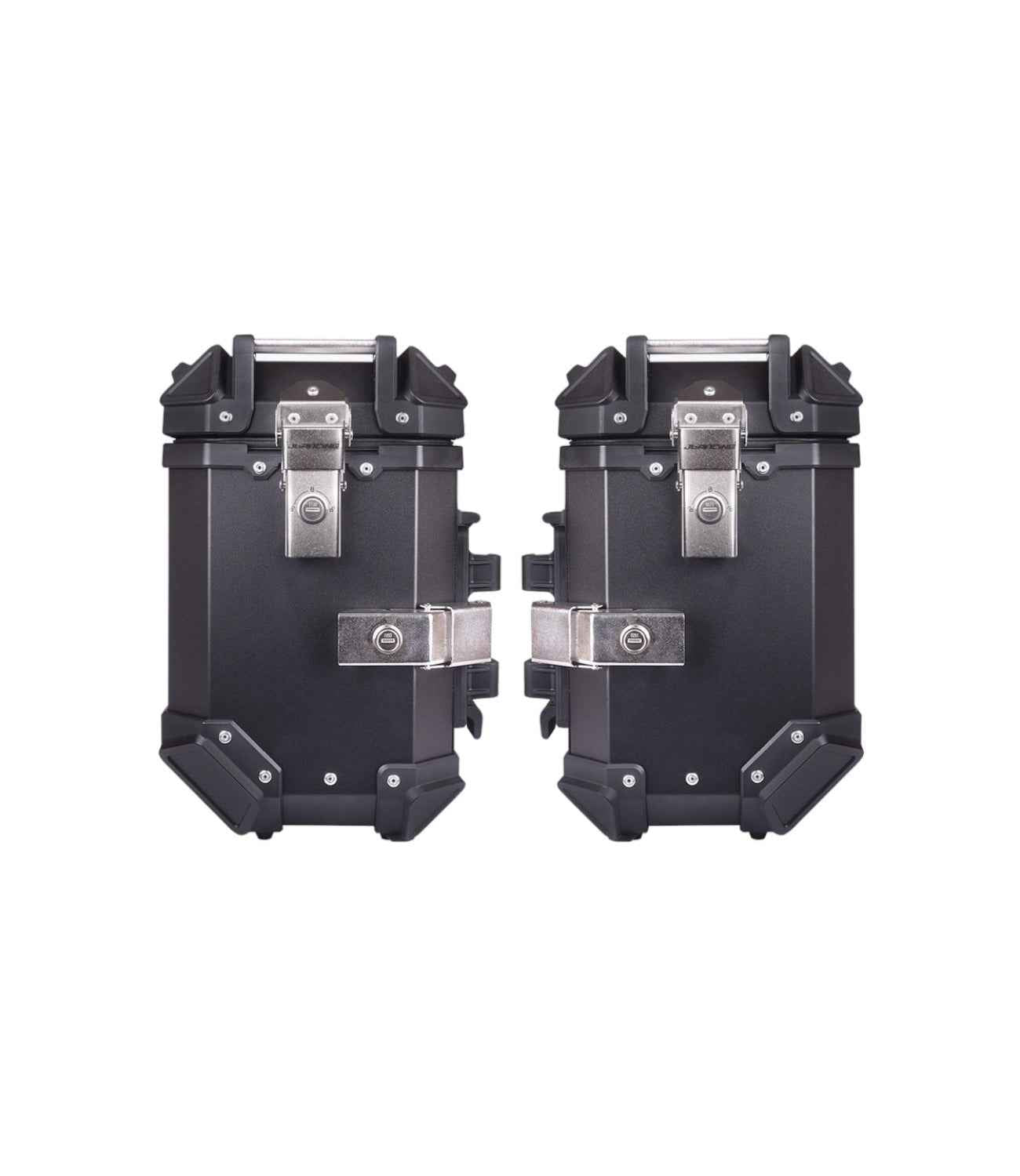 SET Of 3 Combo Of JB Premium Black Top Box + JB Premium Black Panniers - Motodrift