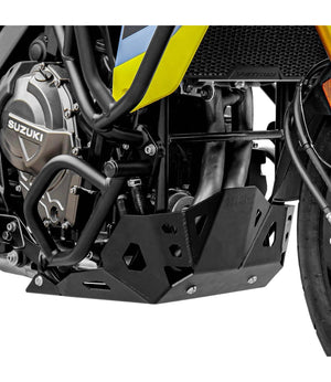 SRC Protective Aluminum Skid Plate For Suzuki V-Strom 800DE - Black - Motodrift