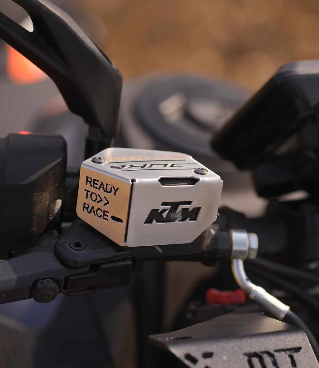 Moto Torque Front Master Cylinder Guard (SS) For KTM Duke 250 (Gen 2) / 390 (Gen 3) - Motodrift