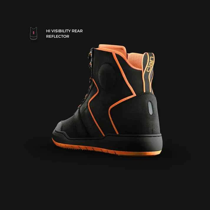 Clan Shoes SNKR | Stealth Edition Black/Orange - Motodrift