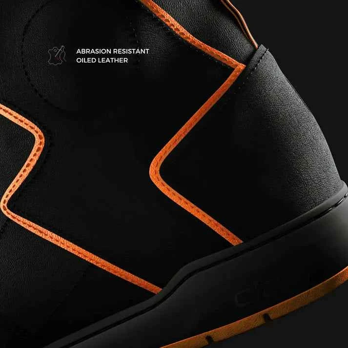 Clan Shoes SNKR | Stealth Edition Black/Orange - Motodrift