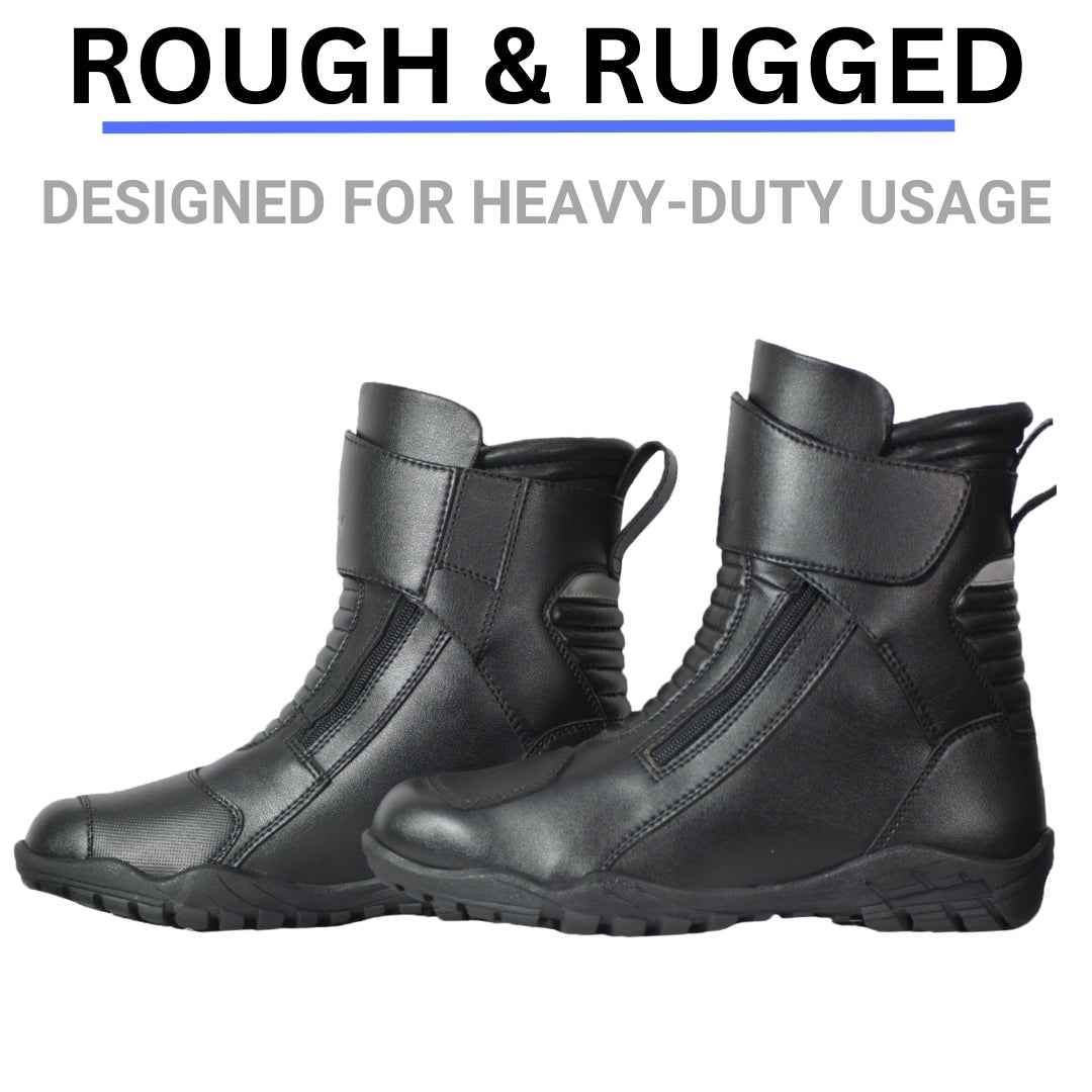 Bison Hunter Riding Boots Black