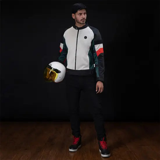 Royal Enfield StreetWind Eco-Frindly Riding Jacket Green - Motodrift