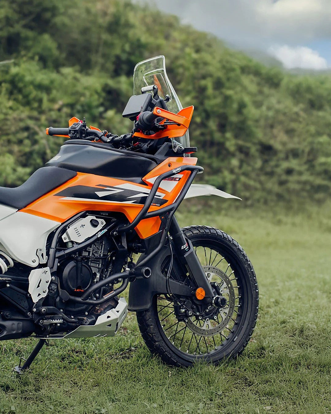 LCB KTM ADV 390 2025 Model Raptor Crash Guard Black - Motodrift