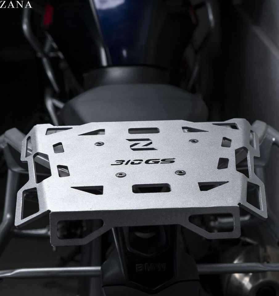 Zana BMW G310 GS Top Rack Plate - Silver - Motodrift