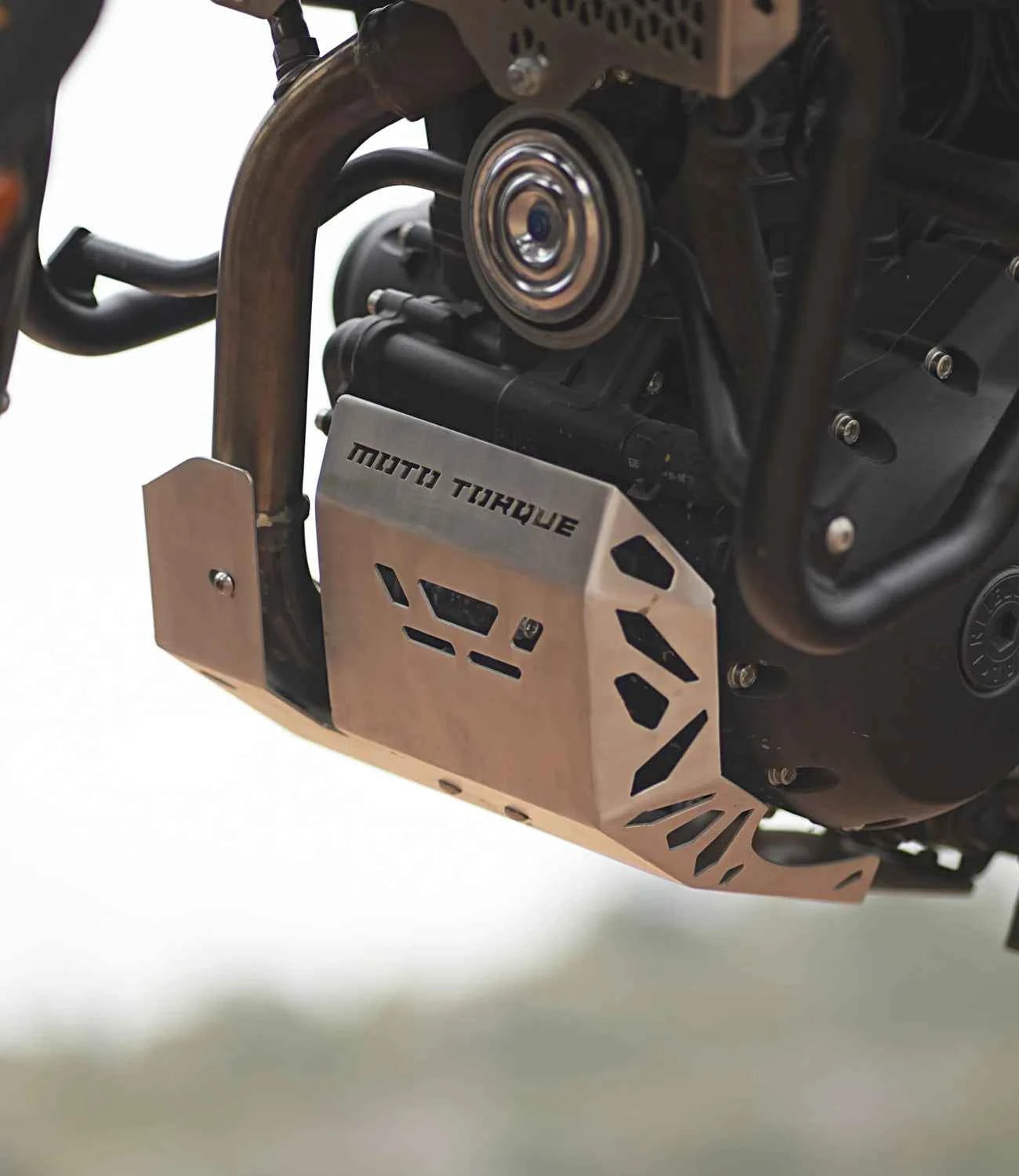 Moto Torque Engine Guard For Royal Enfield Himalayan 450 (Aluminium) - Motodrift