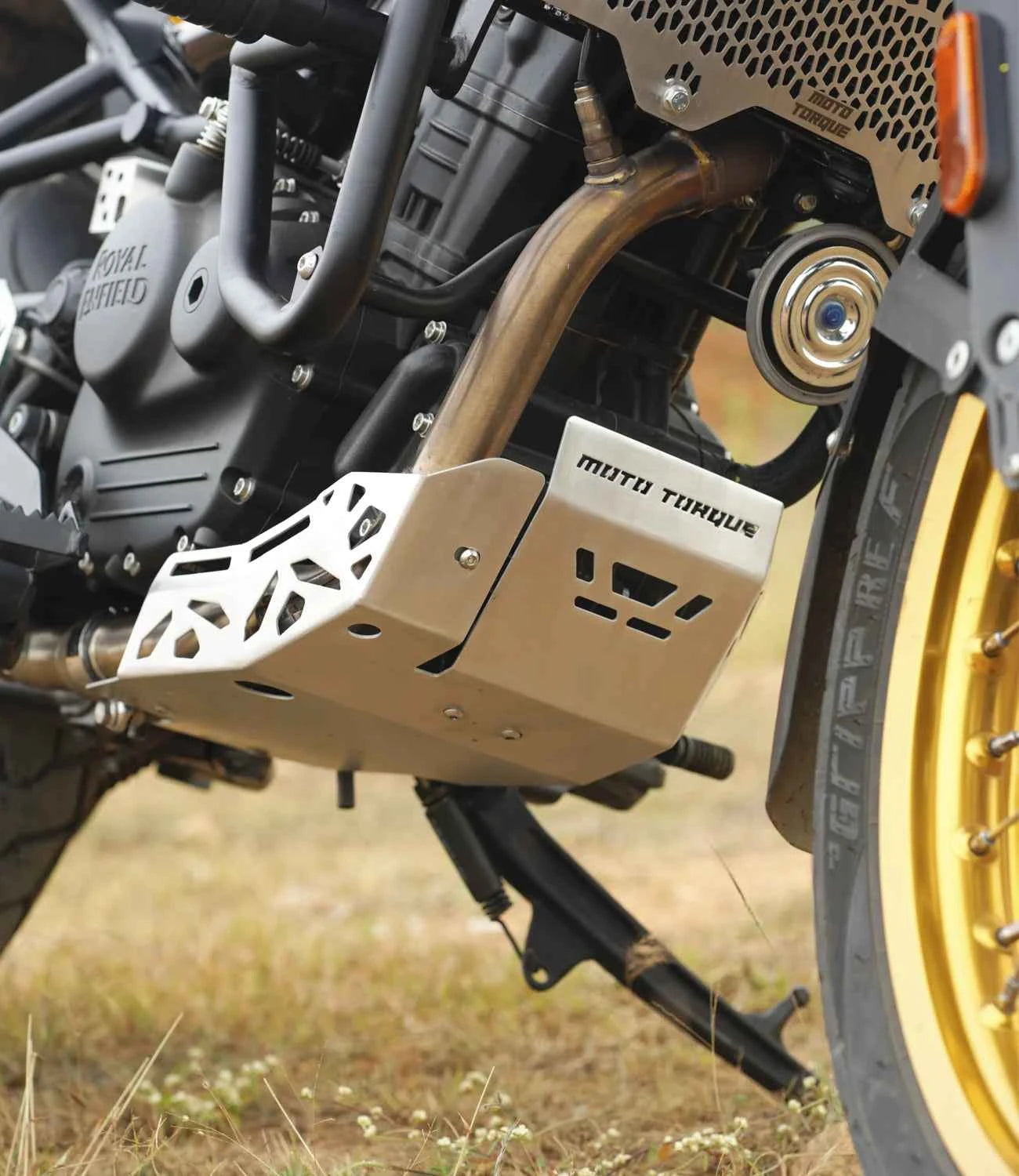 Moto Torque Engine Guard For Royal Enfield Himalayan 450 (Aluminium) - Motodrift