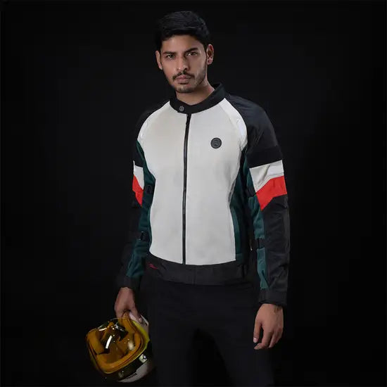 Royal Enfield StreetWind Eco-Frindly Riding Jacket Green - Motodrift