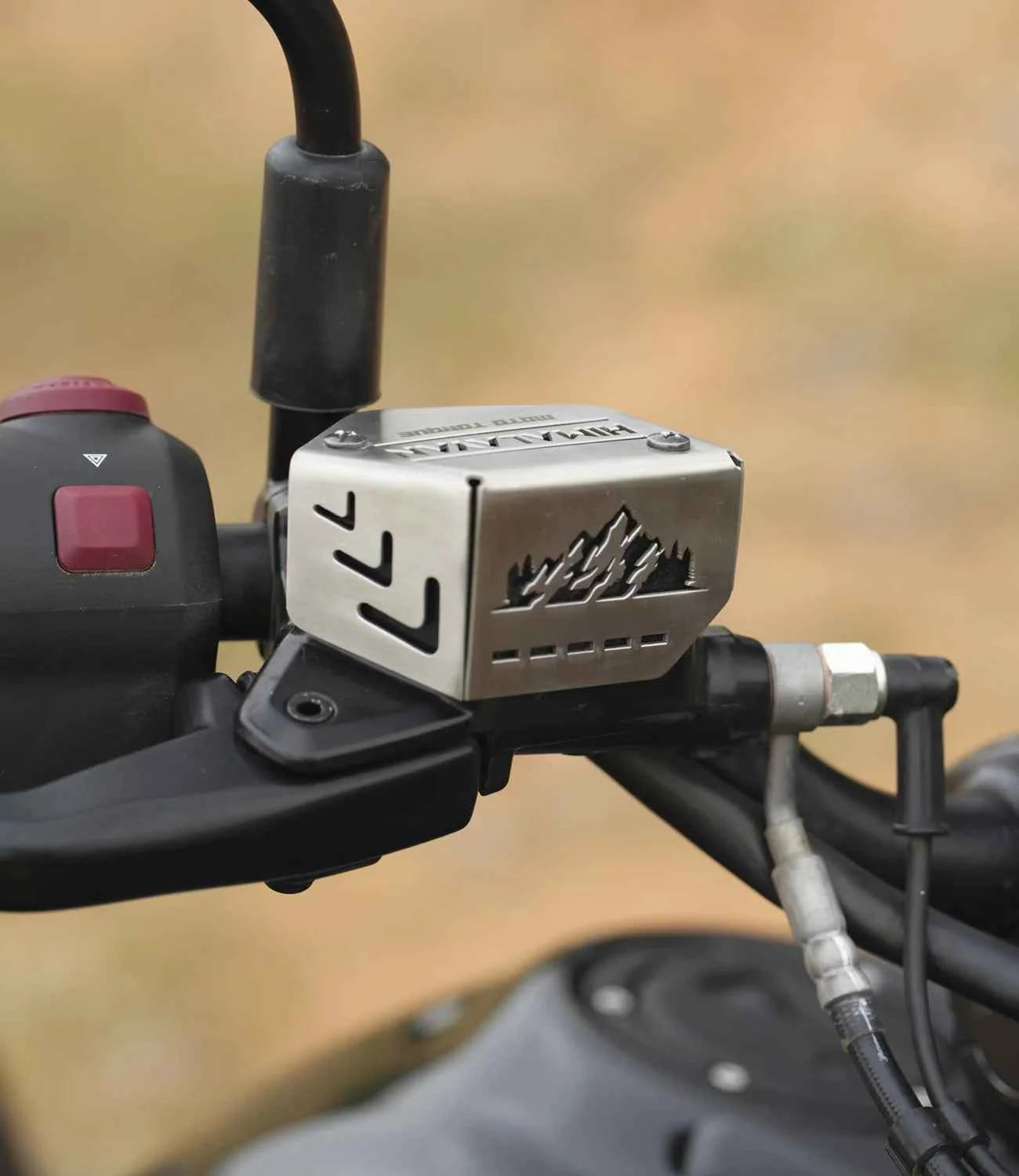 Moto Torque Front Master Cylinder Guard For Royal Enfield Himalayan 450 (Stainless Steel) - Motodrift