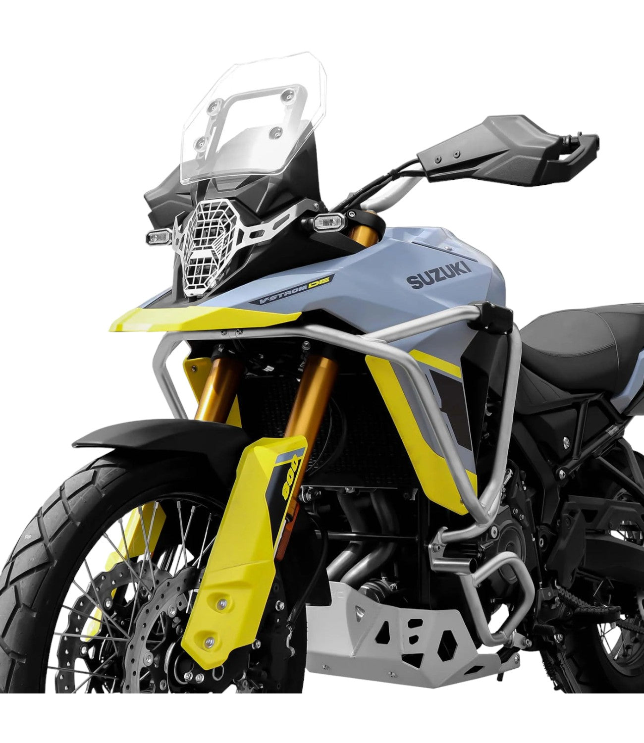 SRC Crash Bar Set for Suzuki V Strom 800DE - Silver (SS) - Motodrift