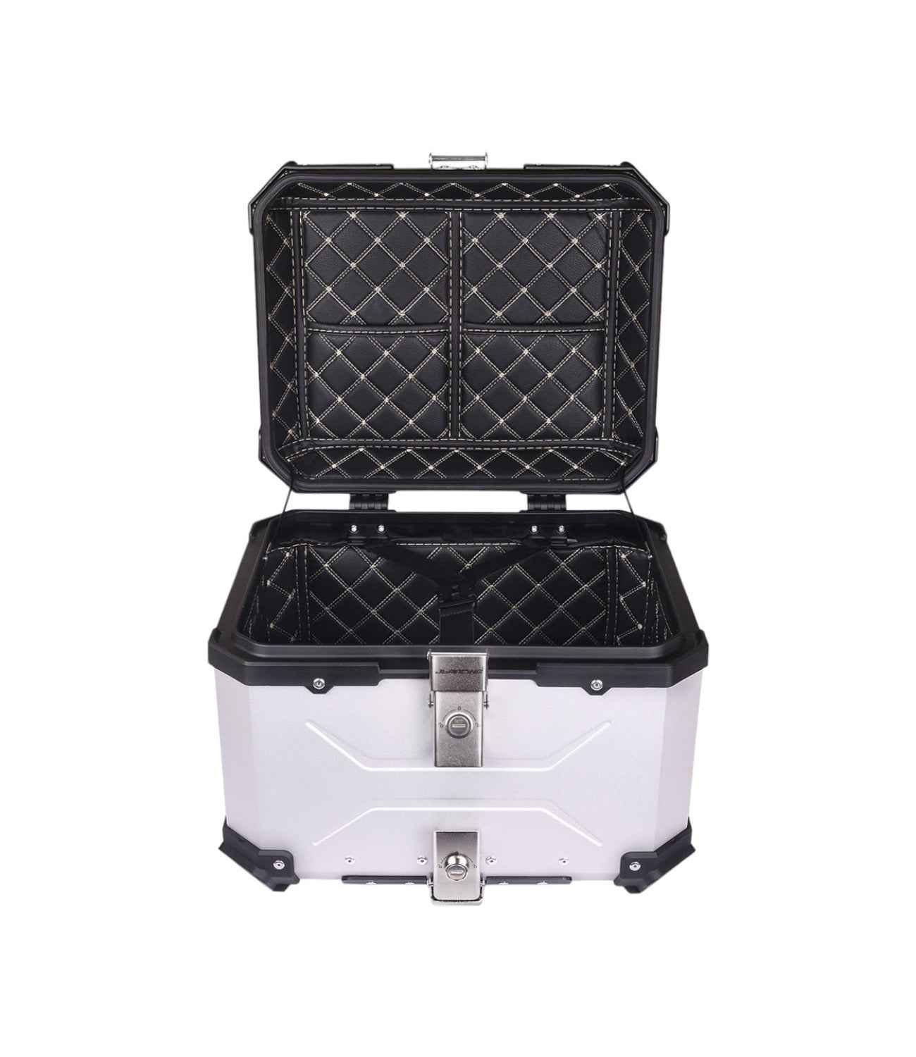 JB Racing Premium SPACE X Top Box 45L Black - Aluminium - Motodrift