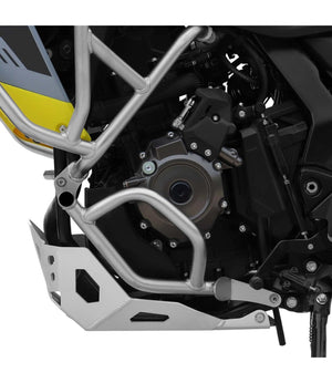 SRC Protective Aluminum Skid Plate For Suzuki V-Strom 800DE - Silver - Motodrift