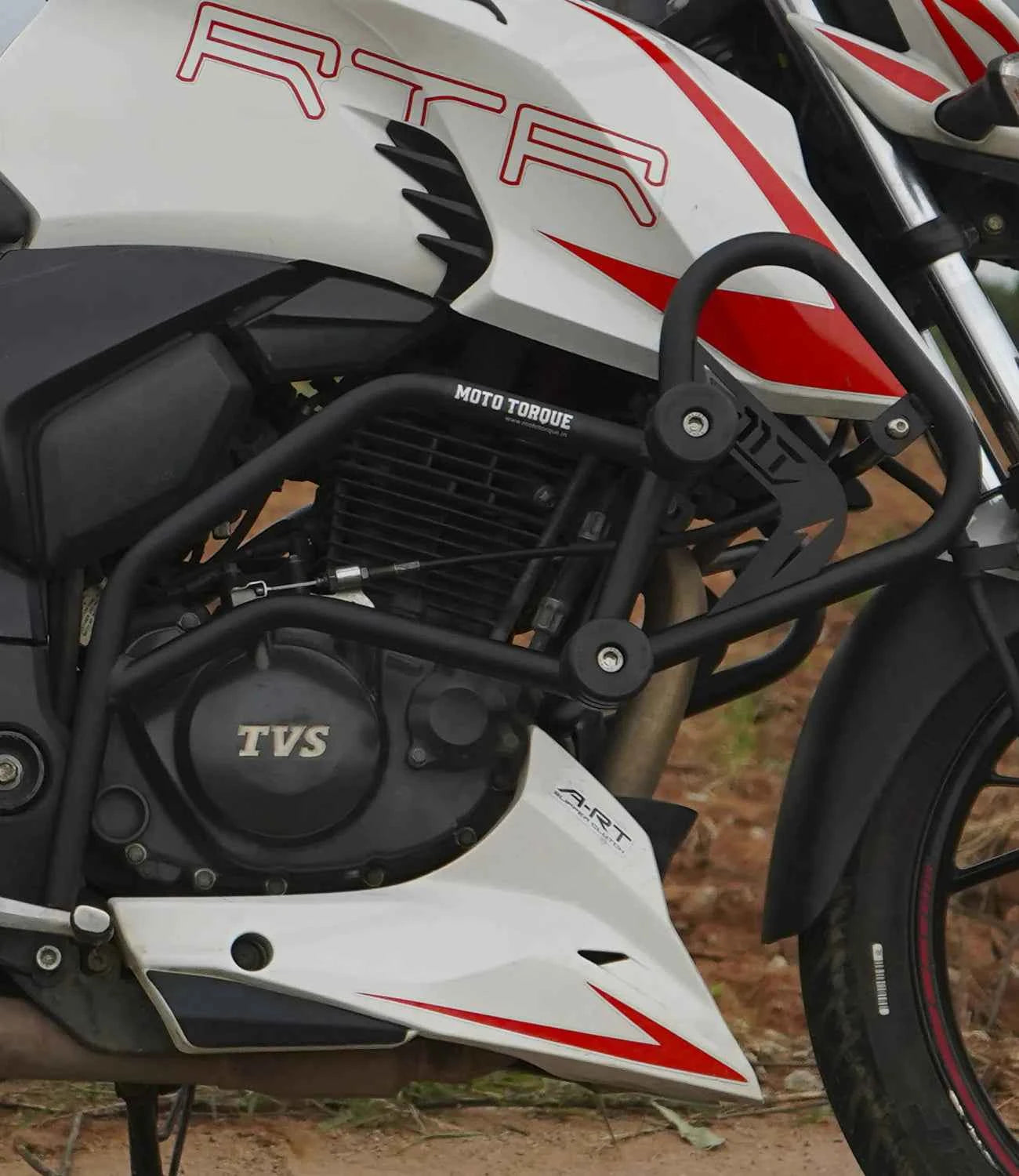 Moto Torque TVS Apache RTR 200 4V Crash Guard - Motodrift