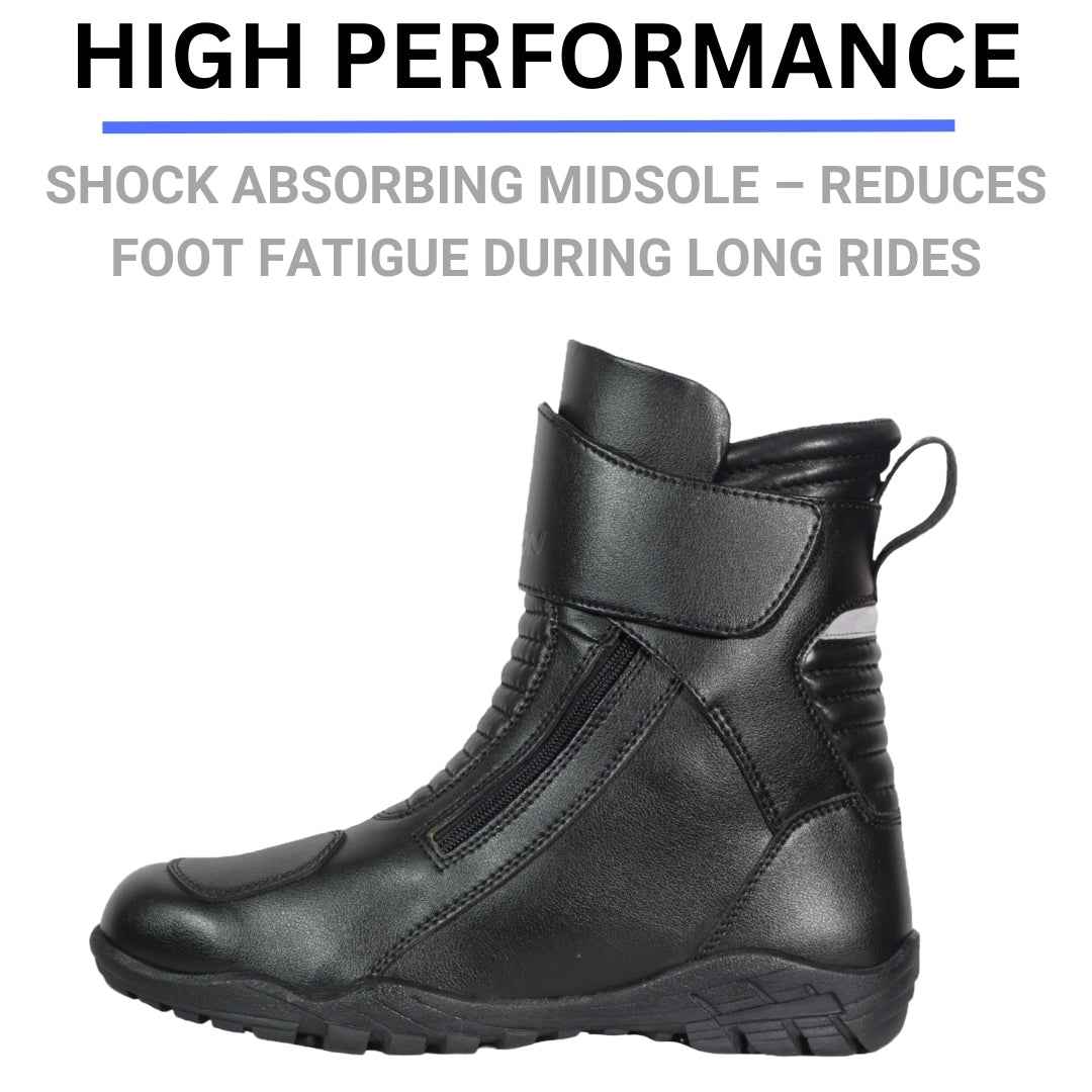 Bison Hunter Riding Boots Black