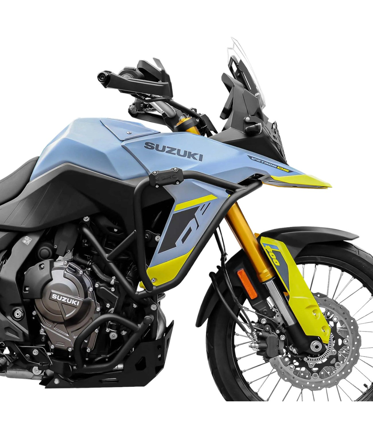 SRC Crash Bar Set for Suzuki V Strom 800DE - Black - Motodrift