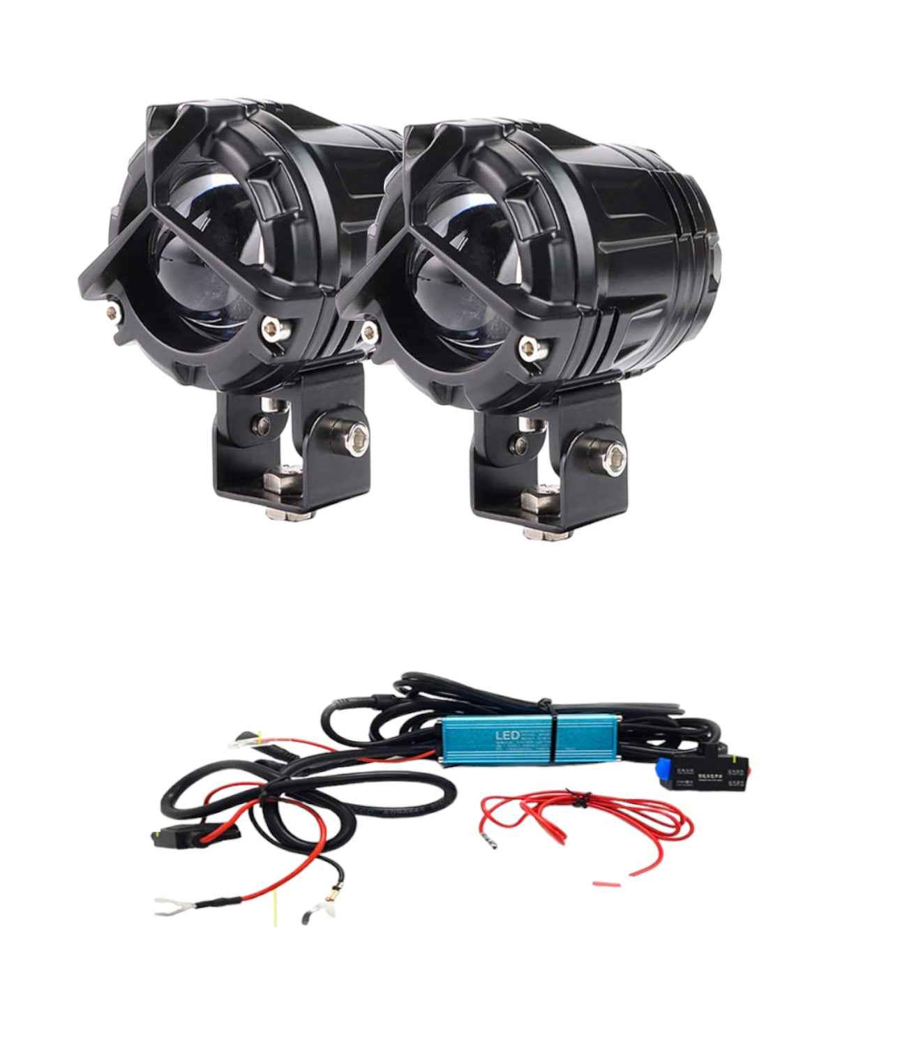 HJG S20 With Harness And Switch - 3 Modes Yellow White and Dual Color - Motodrift