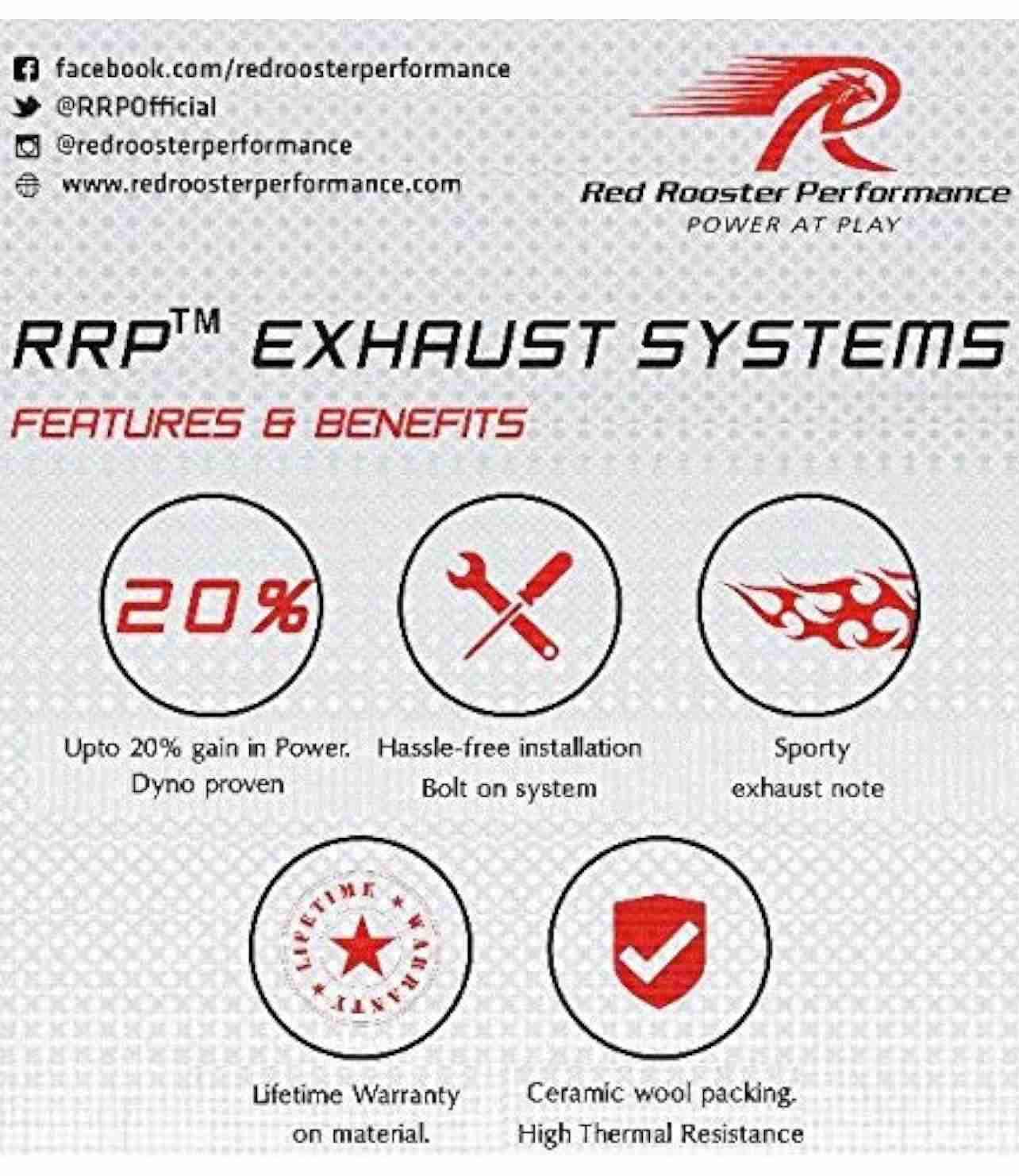 Red Rooster Exhaust KTM Adventure 250 / 390 Performance System - Motodrift