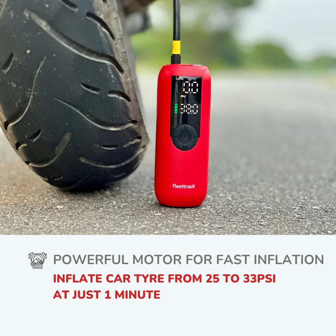 Fleettrack Smart Tyre Inflator 4000 mAh Battery - Motodrift