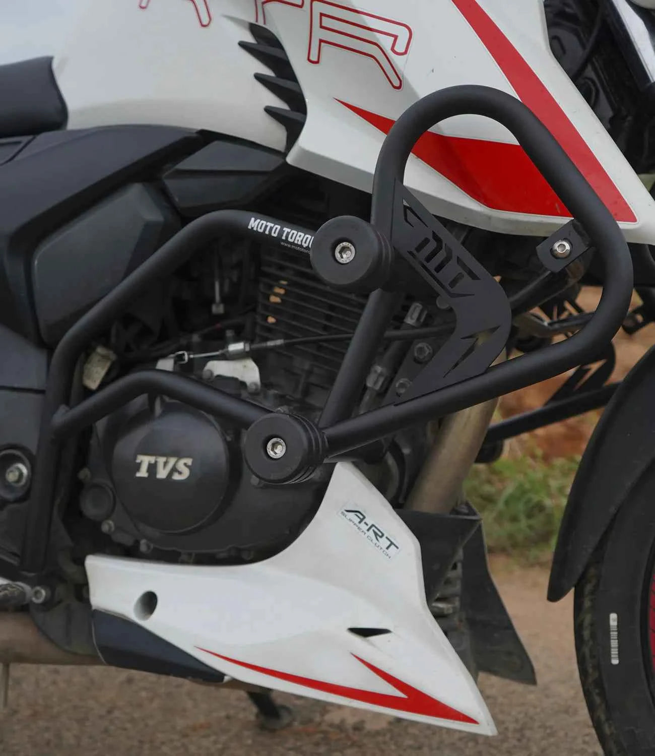 Moto Torque TVS Apache RTR 200 4V Crash Guard - Motodrift