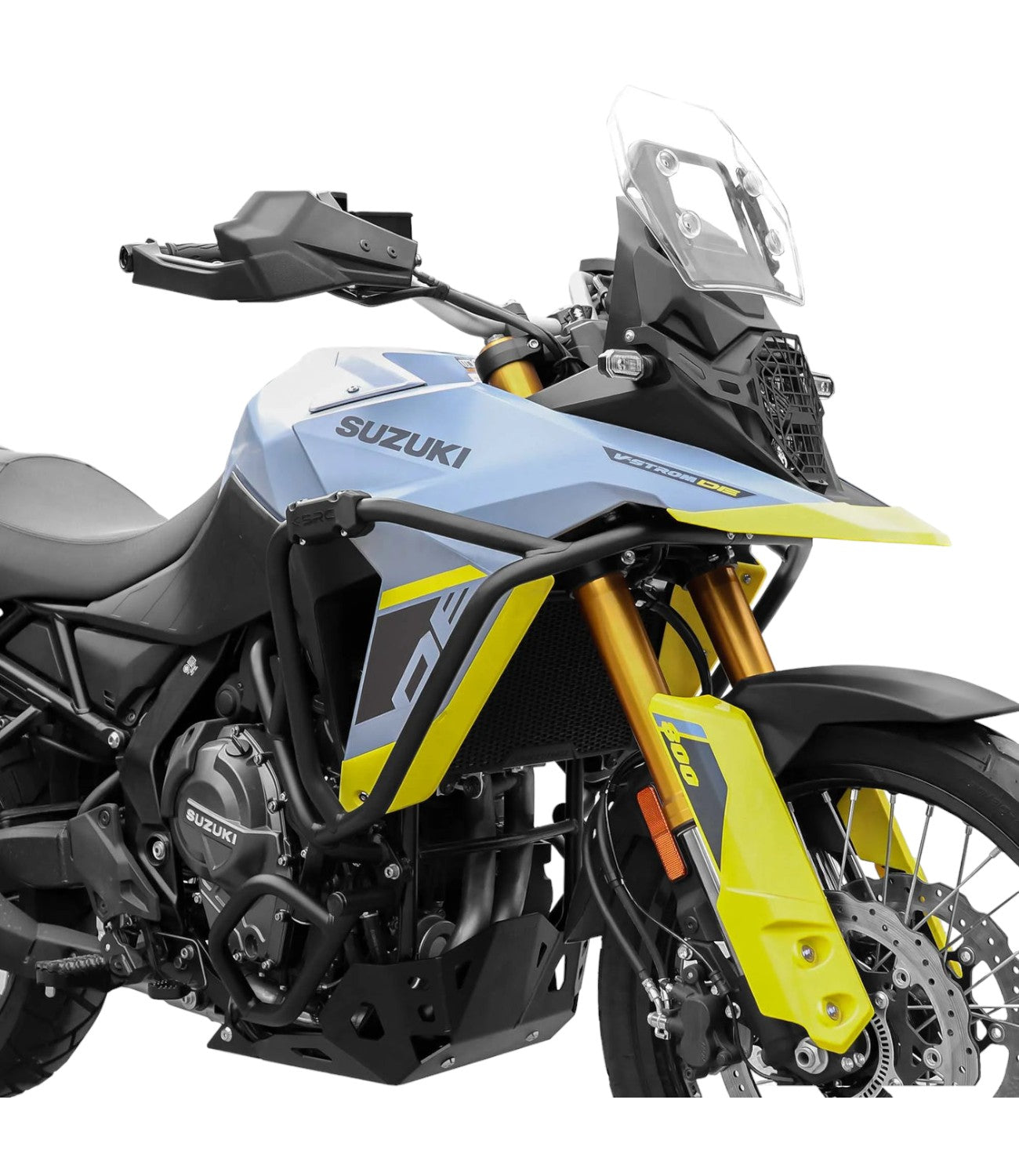 SRC Crash Bar Set for Suzuki V Strom 800DE - Black - Motodrift