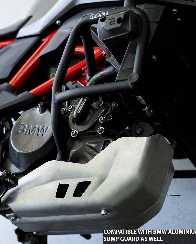 ZANA BMW Upper & Lower Crash Guard - Black - Motodrift