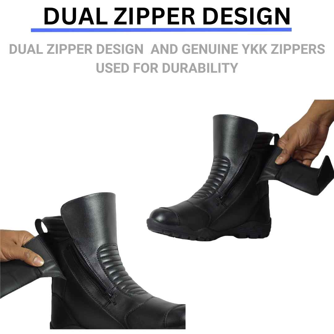 Bison Hunter Riding Boots Black