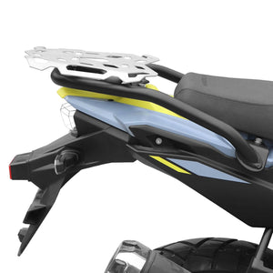 SRC Protective Aluminum Cargo Tail Rack (V1) For Suzuki V-Strom 800DE - Silver - Motodrift