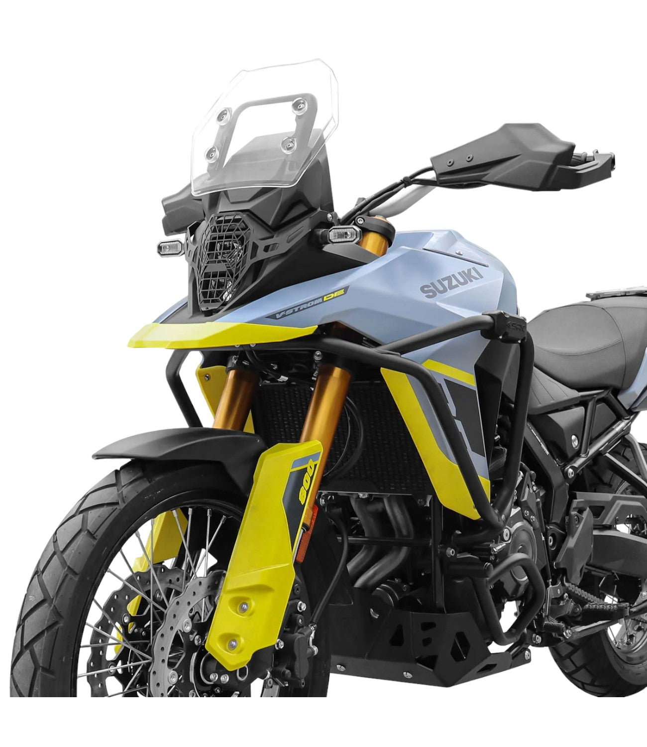 SRC Crash Bar Set for Suzuki V Strom 800DE - Black - Motodrift