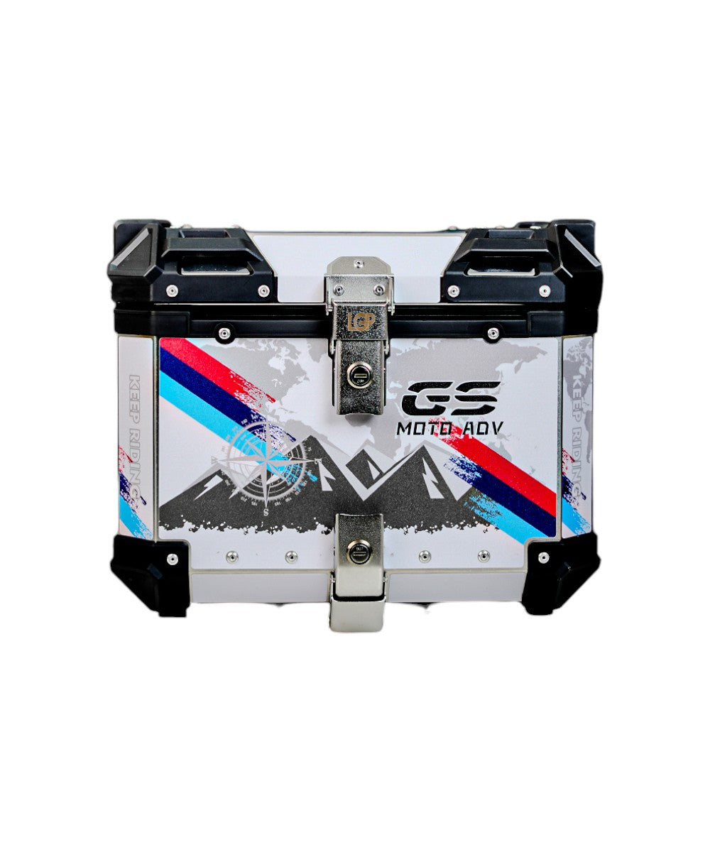 LGP Premium Aluminium Graphics 45 Litres Top Box - Motodrift