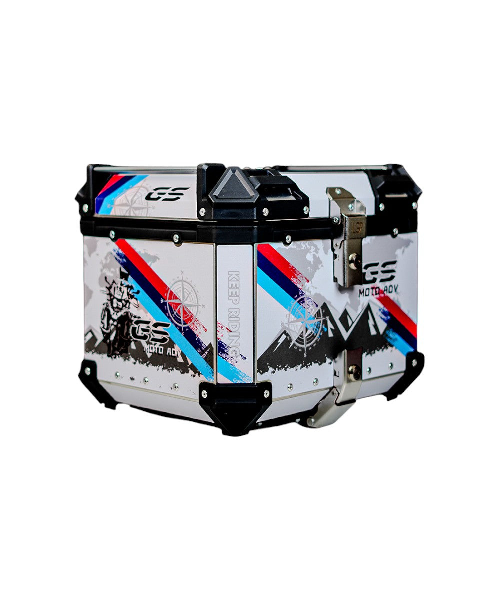 LGP Premium Aluminium Graphics 45 Litres Top Box - Motodrift