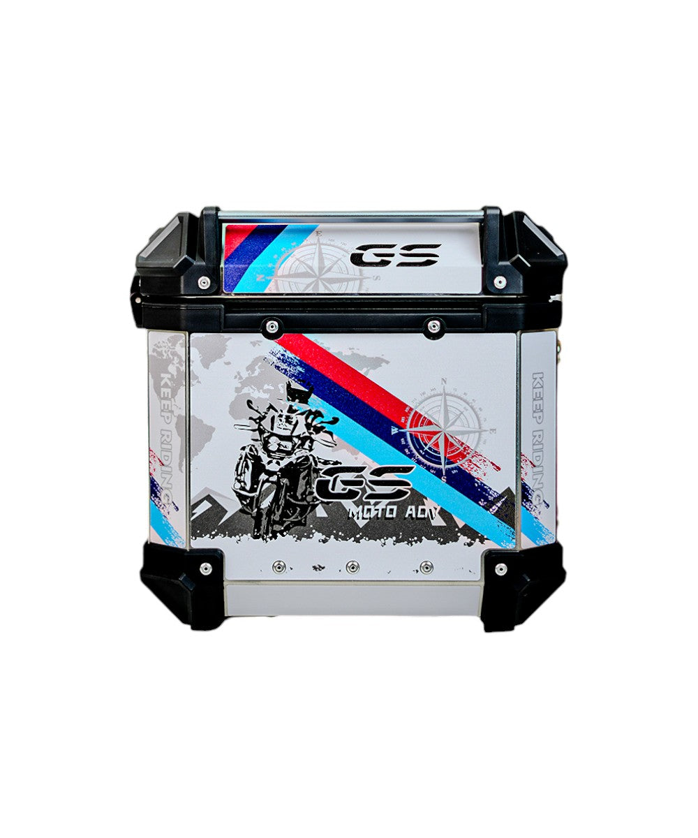 LGP Premium Aluminium Graphics 45 Litres Top Box - Motodrift