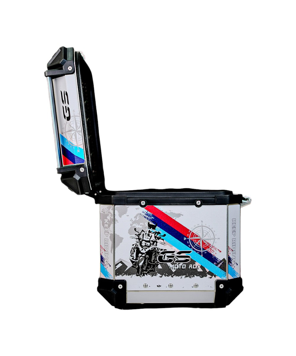 LGP Premium Aluminium Graphics 45 Litres Top Box - Motodrift