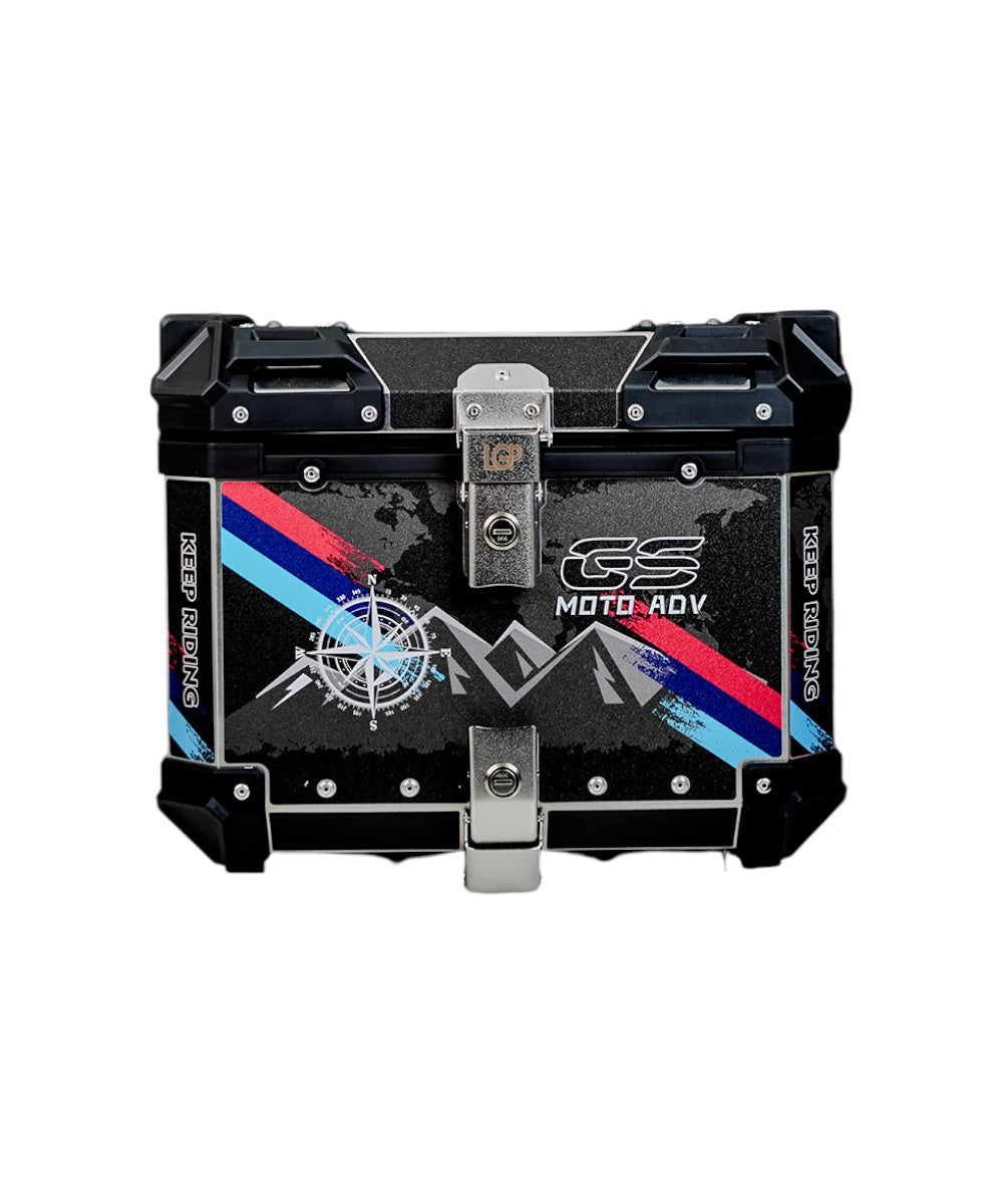 LGP Premium Aluminium Graphics 45 Litres Top Box - Motodrift